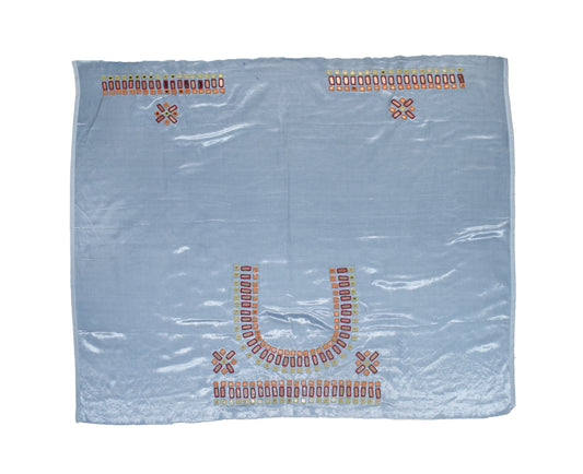 Cut Mirror Work Mashru Silk Hand Embroidery Blouse - Unstitched   - 1 Mtr Length    -  SKU : SH19A01A