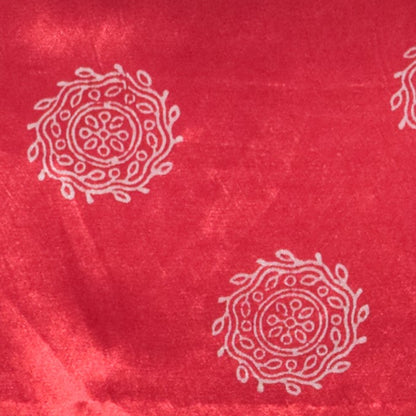 Screen Print Hand Printed Mashru Silk Blouse - Unstitched  - 1 Mtr Length    -  SKU : EK20301C
