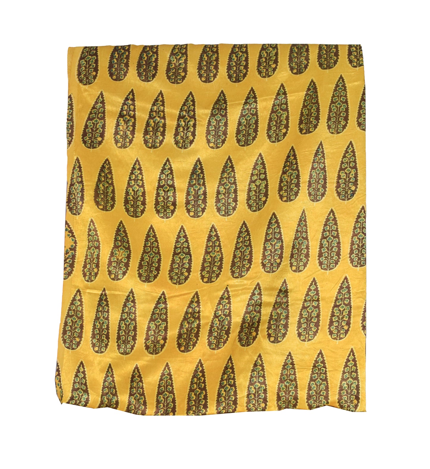 Ajrakh Mashru Silk Natural Dye Hand Block Print Blouse - Unstitched  - 0.8 Mtr Length    -  SKU : EK20303A