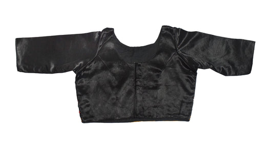 Mirror Work Mashru Silk Hand Embroidery Blouse - Stitched - 40 cms Height x - SKU: RD14402A