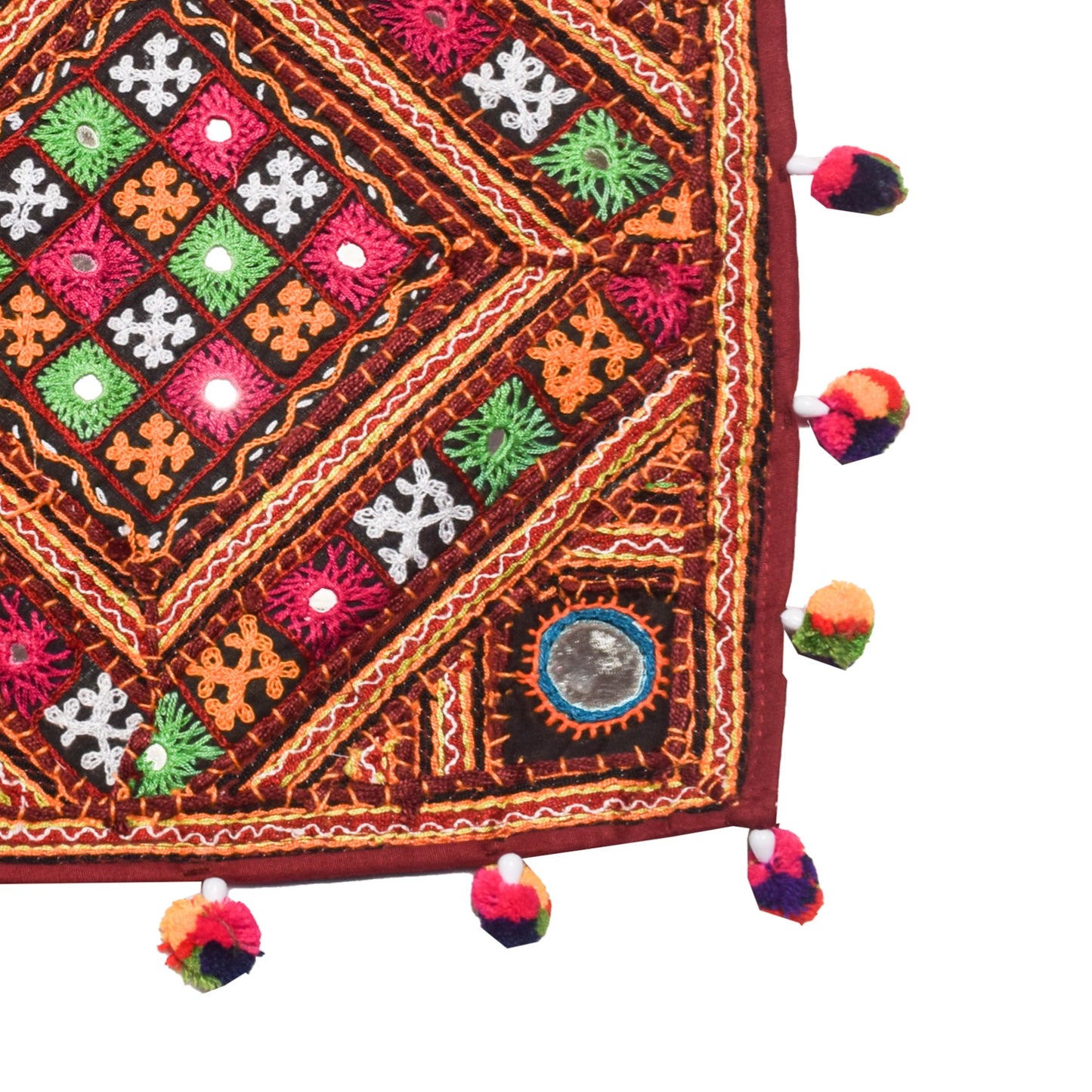 Bavlia & Pakko Work Cotton Hand Embroidered Cushion Cover Set of Two - SKU : 0015