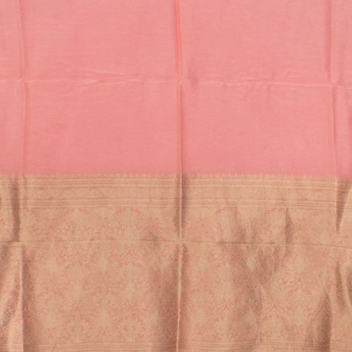 Plain Dyeing Dola Silk Dupatta With Full Nakshi Border & Tassels - 2.5 Mtr Length - SKU : AI15901M