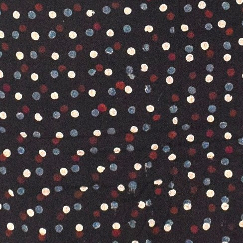 Ajrakh Cotton Natural Dye Hand Block Print Unstitched Kurta Fabric Mtr Length 3 Mtr Length - SKU : AI11303J
