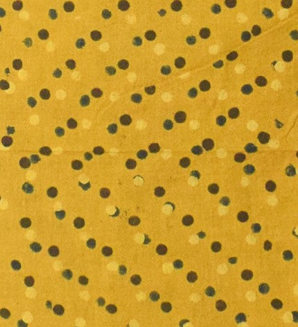 Ajrakh Cotton Natural Dye Hand Block Print Unstitched Kurta Fabric Mtr Length 3 Mtr Length - SKU : AI11303H