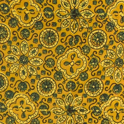 Ajrakh Cotton Natural Dye Hand Block Print Unstitched Kurta Fabric Mtr Length 2.5 Mtr Length - SKU : RM10301D