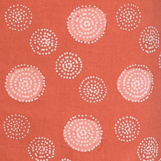 Wax Batik Cotton Hand Block Print Unstitched Kurta Fabric 2.5 Mtr Length - SKU : RA25B01E