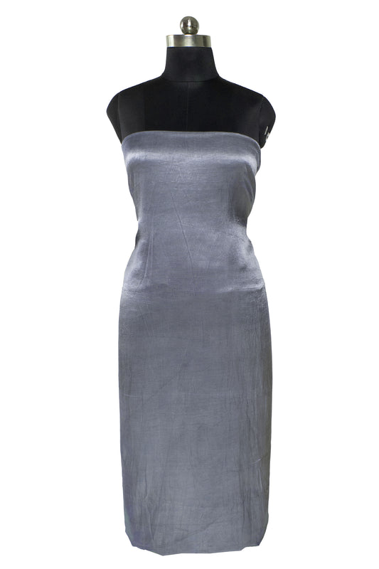 Plain Dyeing Mashru Silk Plain Hand Dyed Unstitched Kurta Fabric 2.5 Mtr Length - SKU : ID02501A