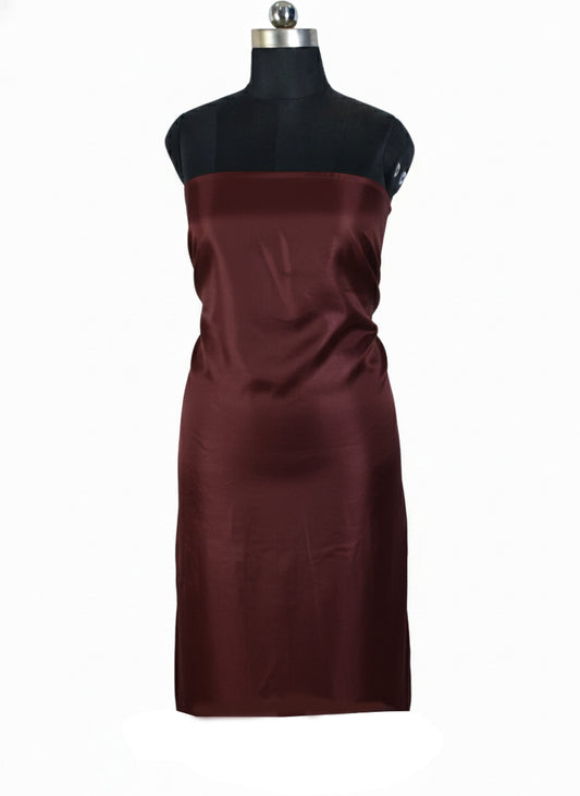 Plain Dyeing Mashru Silk Plain Hand Dyed Unstitched Kurta Fabric 3.0 Mtr Length - SKU : HM28B02C