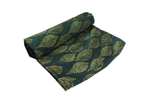 Ajrakh Modal Silk Natural Dye Hand Block Print Unstitched Kurta Fabric 3.00 Mtr Length - SKU : AI17102S