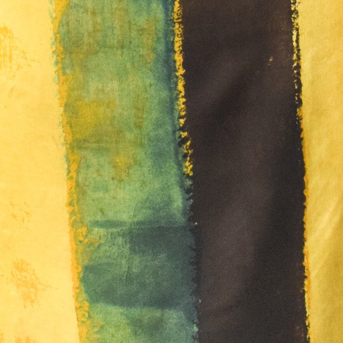 Ajrakh Modal Silk Natural Dye Hand Block Print Unstitched Kurta Fabric 2.50 Mtr Length - SKU : AI20101P