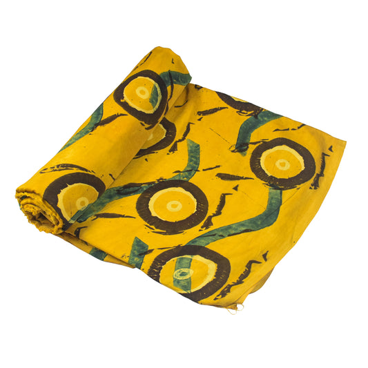 Ajrakh Modal Silk Natural Dye Hand Block Print Unstitched Kurta Fabric 3.00 Mtr Length - SKU : AI20102H