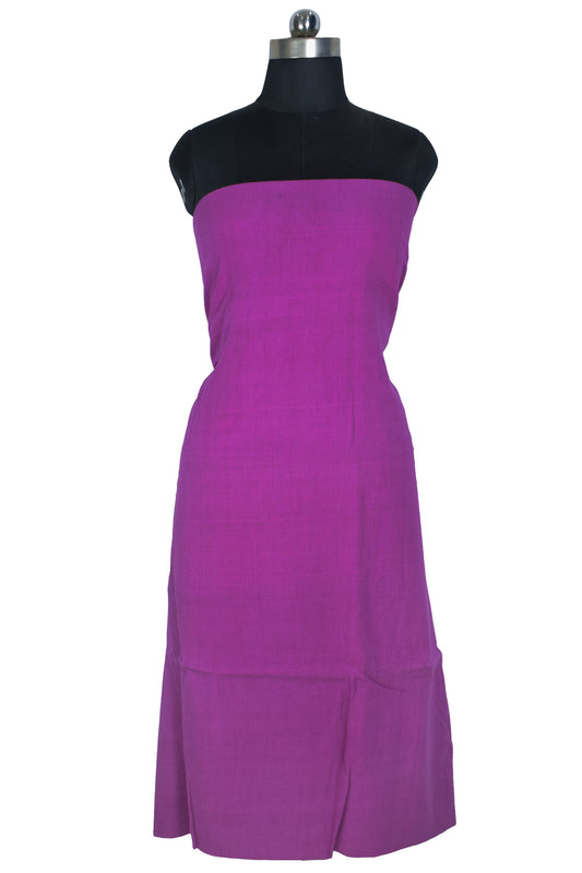 Plain Dyeing Kala Cotton Hand Woven Unstitched Kurta Fabric 3.0 Mtr Length - SKU : DB08302A
