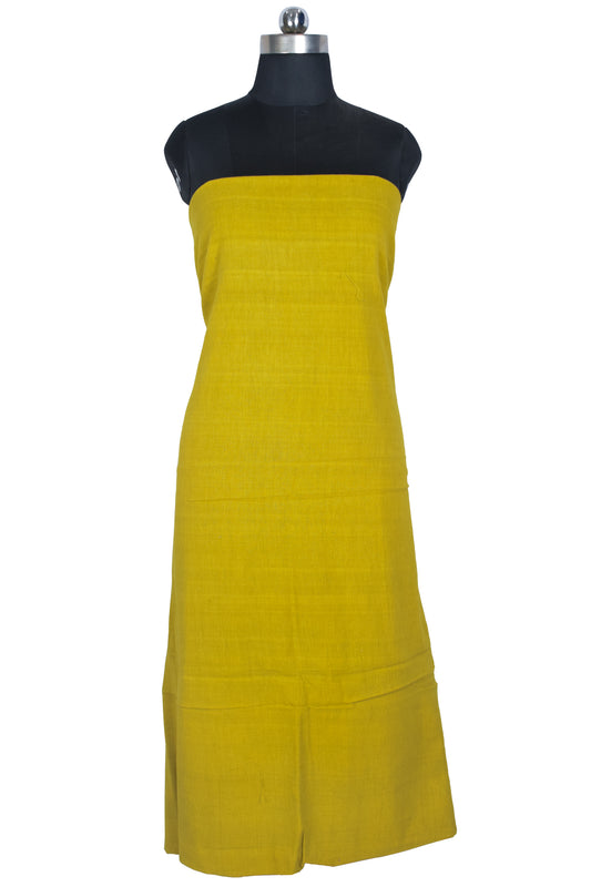 Plain Dyeing Kala Cotton Hand Woven Unstitched Kurta Fabric 3.0 Mtr Length - SKU : DB08302B