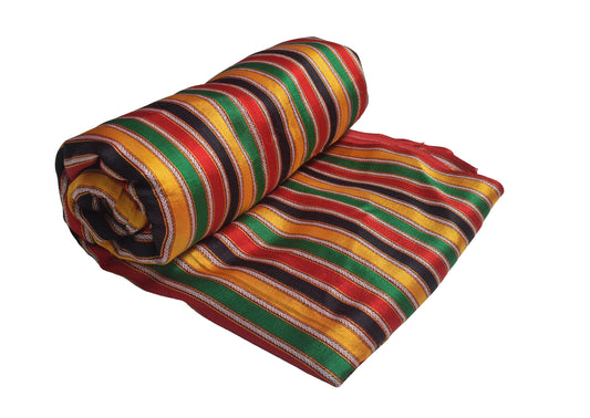 Handloom Woven Mashru Silk Handloom Fine Stripes Unstitched Kurta Fabric 36 Inch Width 2.00 Mtr Length - SKU : HM30401A