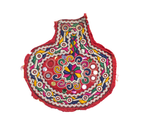 Ahir Work cotton Fine Threadwork Hand Embroidery Handwork Patch - SKU: MD17414A