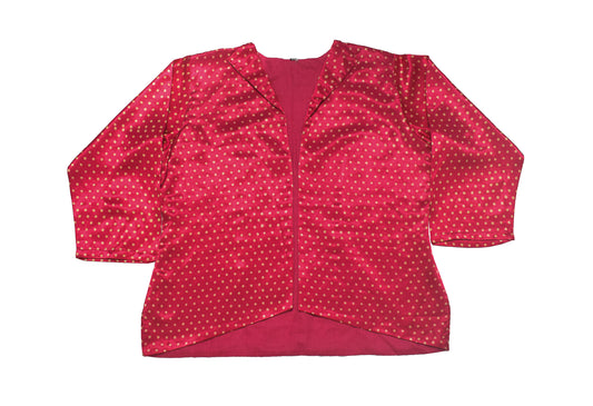 Hand Block Print Cotton Hand Printed Jacket - SKU: MC07A01A