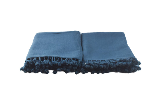 Plain Dyeing Kala Cotton Shibori Dupatta Mirror Work Kurta-Dupatta (Two Piece Set) with Hand Embroidered Yoke for Kurta - with Tassels - 2.5 Mt Top - SKU : DB20901C