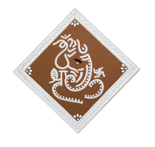 Lippan Kam (Mud Mirrorwork) - Hand Crafted Ethnic Wall Decor - SKU : 0350
