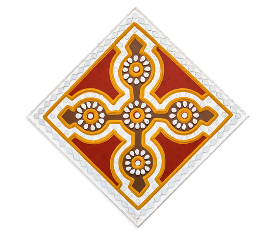 Lippan Kam (Mud Mirrorwork) - Hand Crafted Ethnic Wall Decor - SKU : 0345