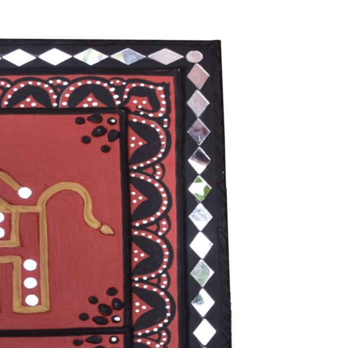 Lippan Kam (Mud Mirrorwork) - Hand Crafted Ethnic Wall Decor - SKU : 0318