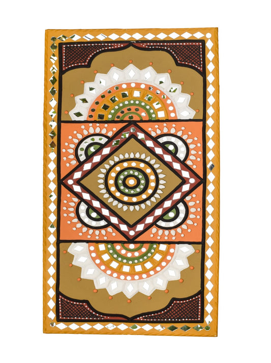 Lippan Kam (Mud Mirrorwork) - Hand Crafted Ethnic Wall Decor - SKU : 0317