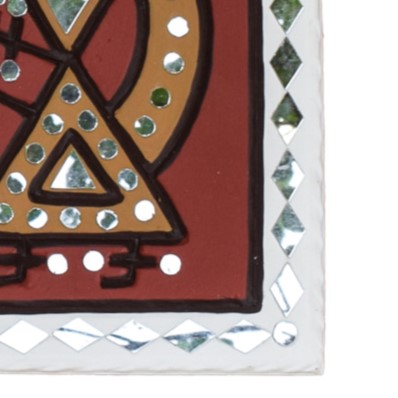 Lippan Kam (Mud Mirrorwork) - Hand Crafted Ethnic Wall Decor - SKU : 0316