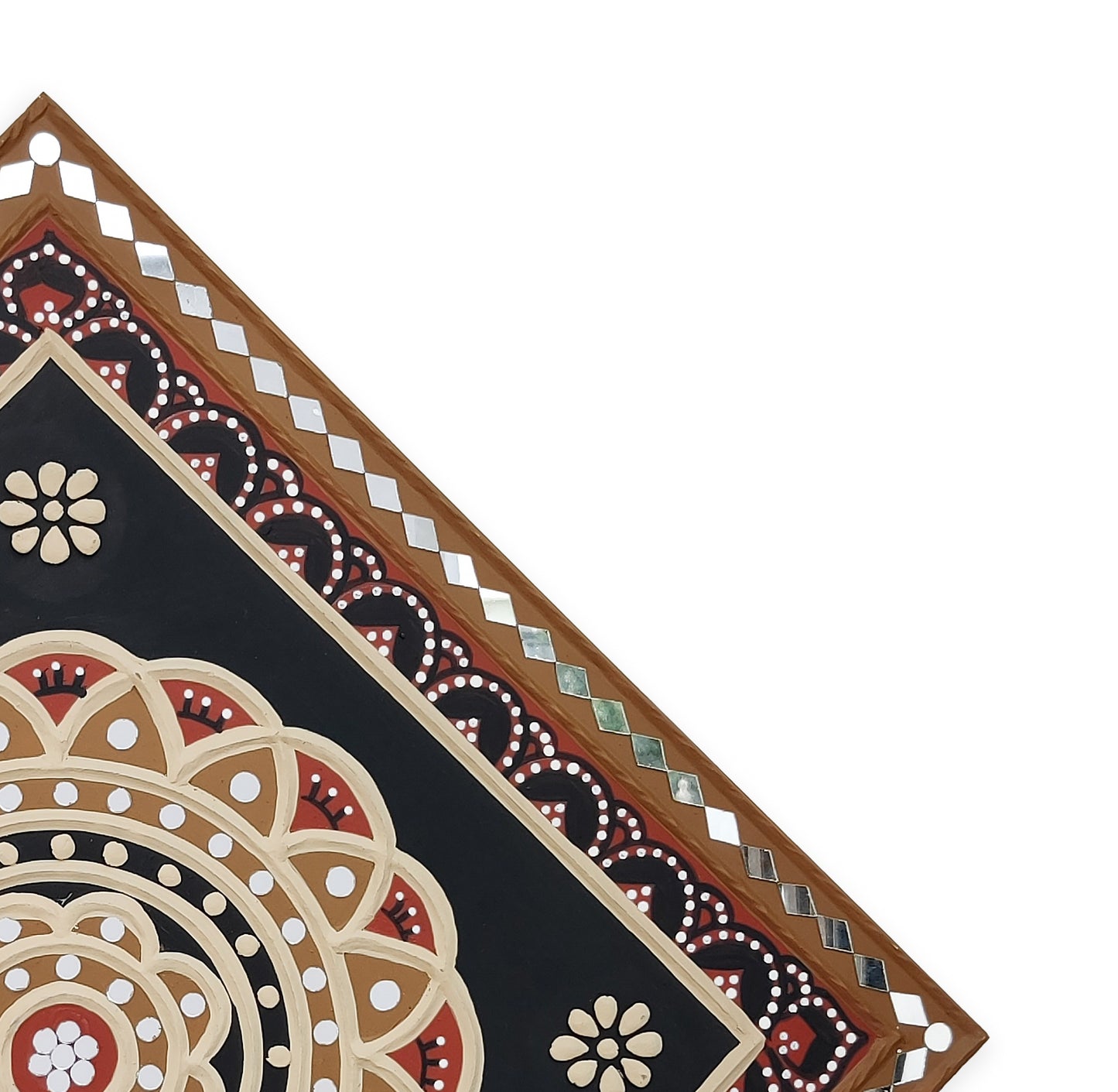 Lippan Kam (Mud Mirrorwork) - Hand Crafted Ethnic Wall Decor - SKU : 0360