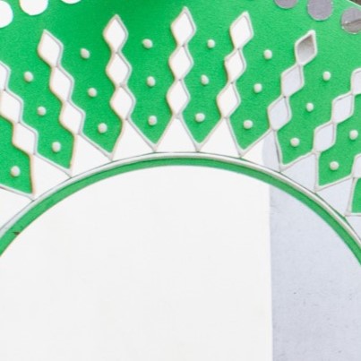 Lippan Kam (Mud Mirrorwork) - Hand Crafted Ethnic Wall Decor - SKU : 0336