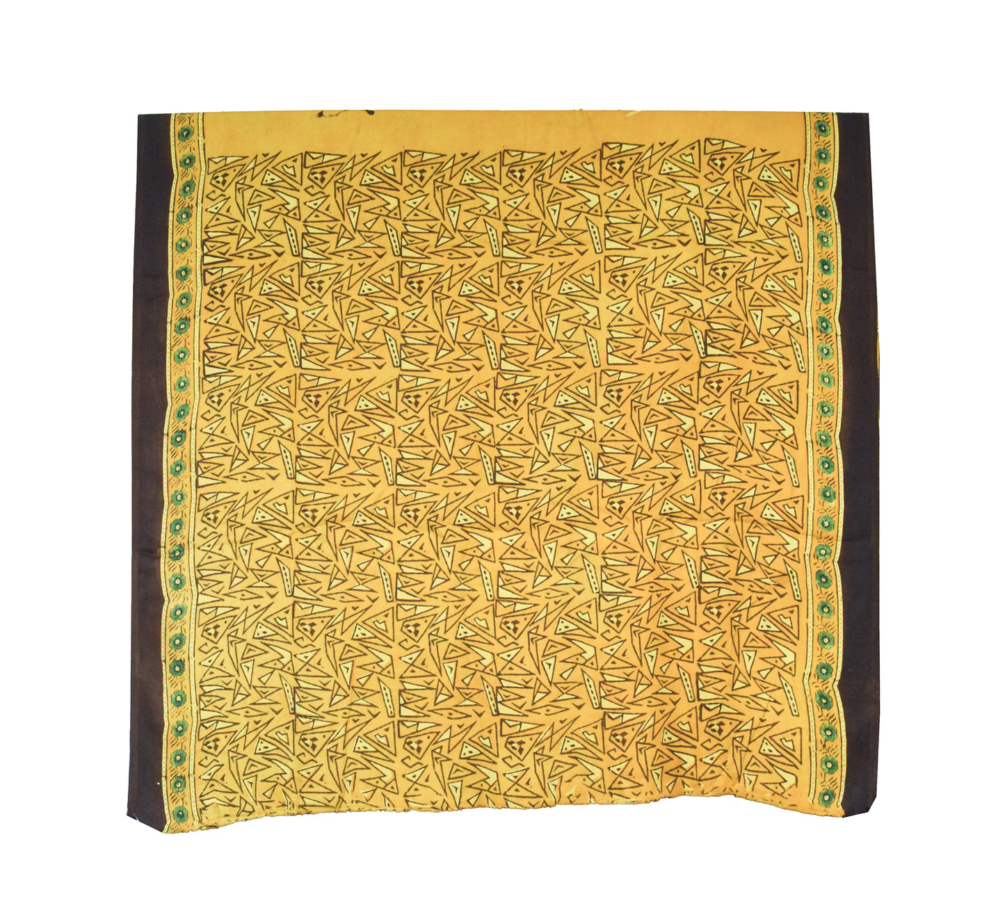 Ajrakh Modal Silk Natural Dye Hand Block Print Saree with Ajrakh Blouse Piece - 6 Mtr Length    -  SKU : MS07301A