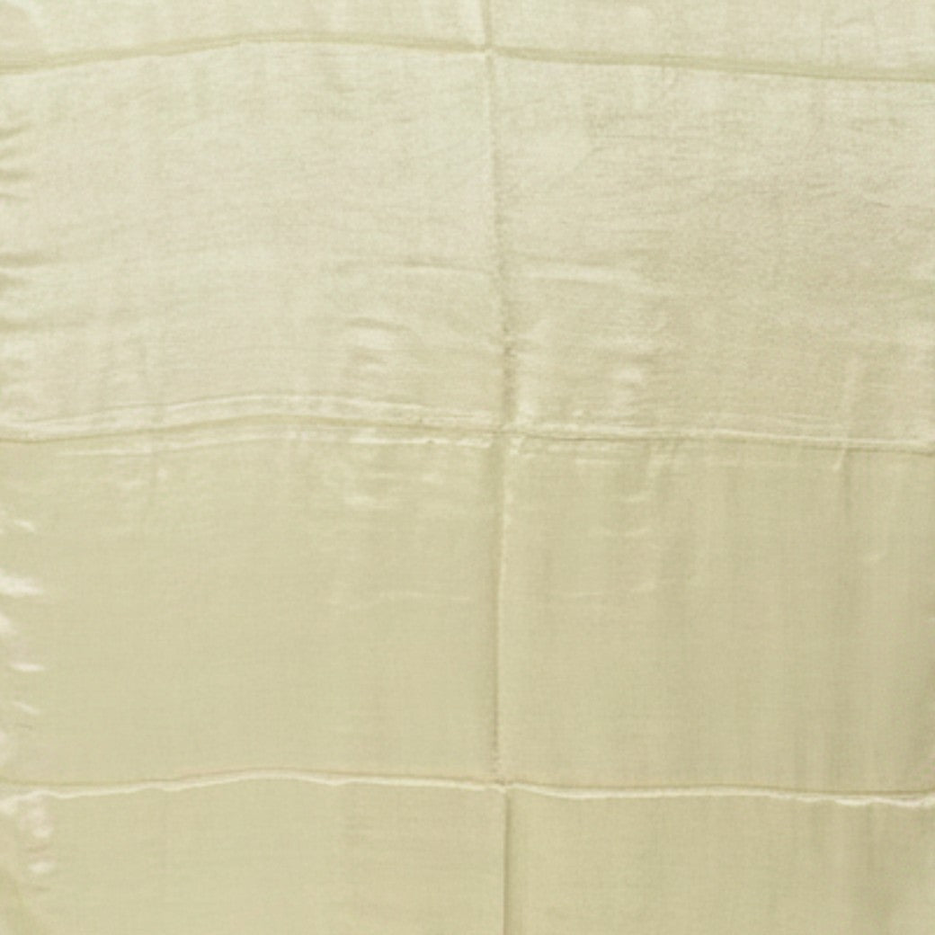 Plain Dyeing Modal Silk Golden Border Saree - With Blouse Piece - 5.5 Mtr Length - SKU : 0071-CRGL