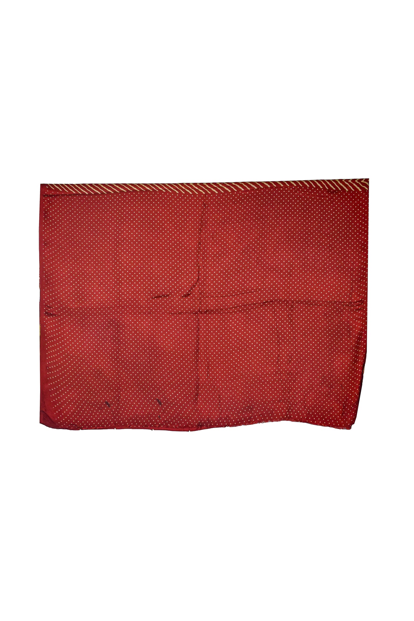 Laheryu Print Modal Silk Lagdi Patto with Tassels Screen Print Hand Printed Saree - With Blouse Piece - 5.5 Mtr Length - SKU : ID04C02C