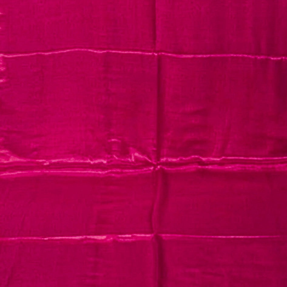 Plain Dyeing Modal Silk Saree with Tassels - With Blouse Piece - 5.5 Mtr Length - SKU : 0175-PKPK