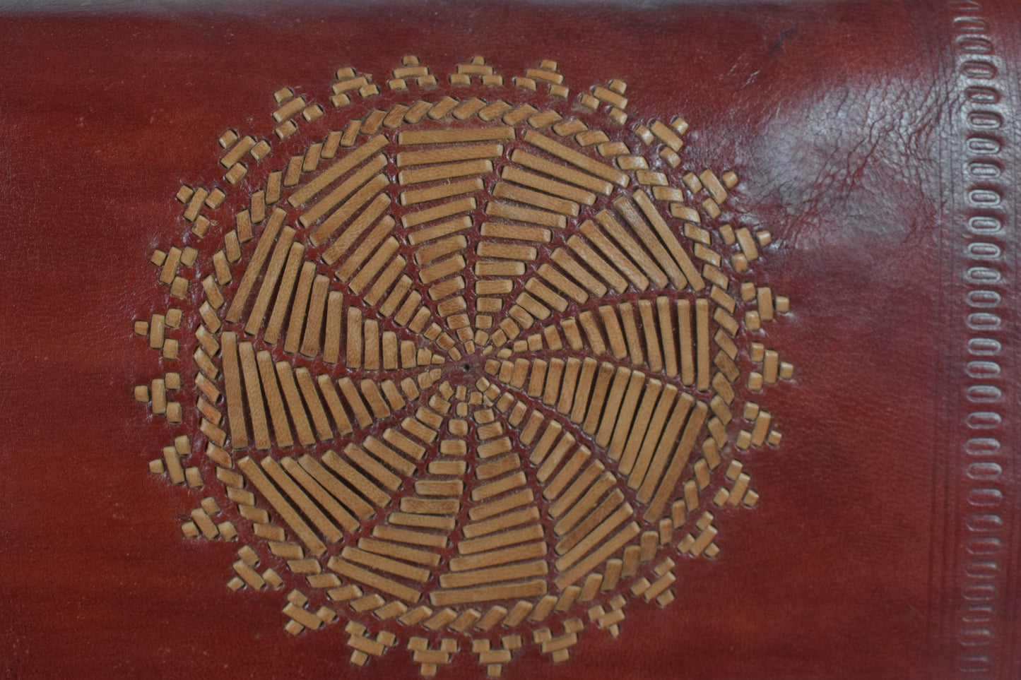 Jari Kaam - Leather Art Pure Leather Leathercraft Hand Made Handcrafted Sling Bag - 26 cms Length - SKU : AB25B01A