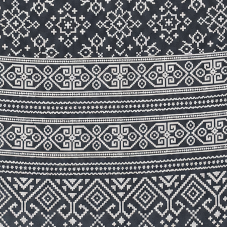 Patola Print Mashru Silk Two Colour Print Screen Print Hand Printed Stole - 2.1 Mtr Length - SKU : RD25704D