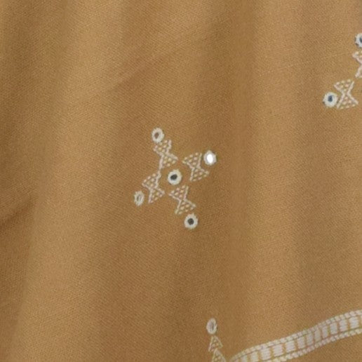 Plain Dyeing Wool Hand Woven Shawl - 2 Mtr Length - SKU : BM17101