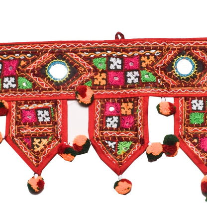 Pakko Work Cotton Hand Embroidered Toran  - 110 cms Length    -  SKU : KU03805A