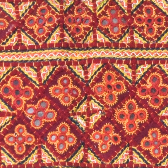 Pakko Work Cotton Hand Embroidered Mirror Work Toran - 90 cms Length - SKU : RD10701A