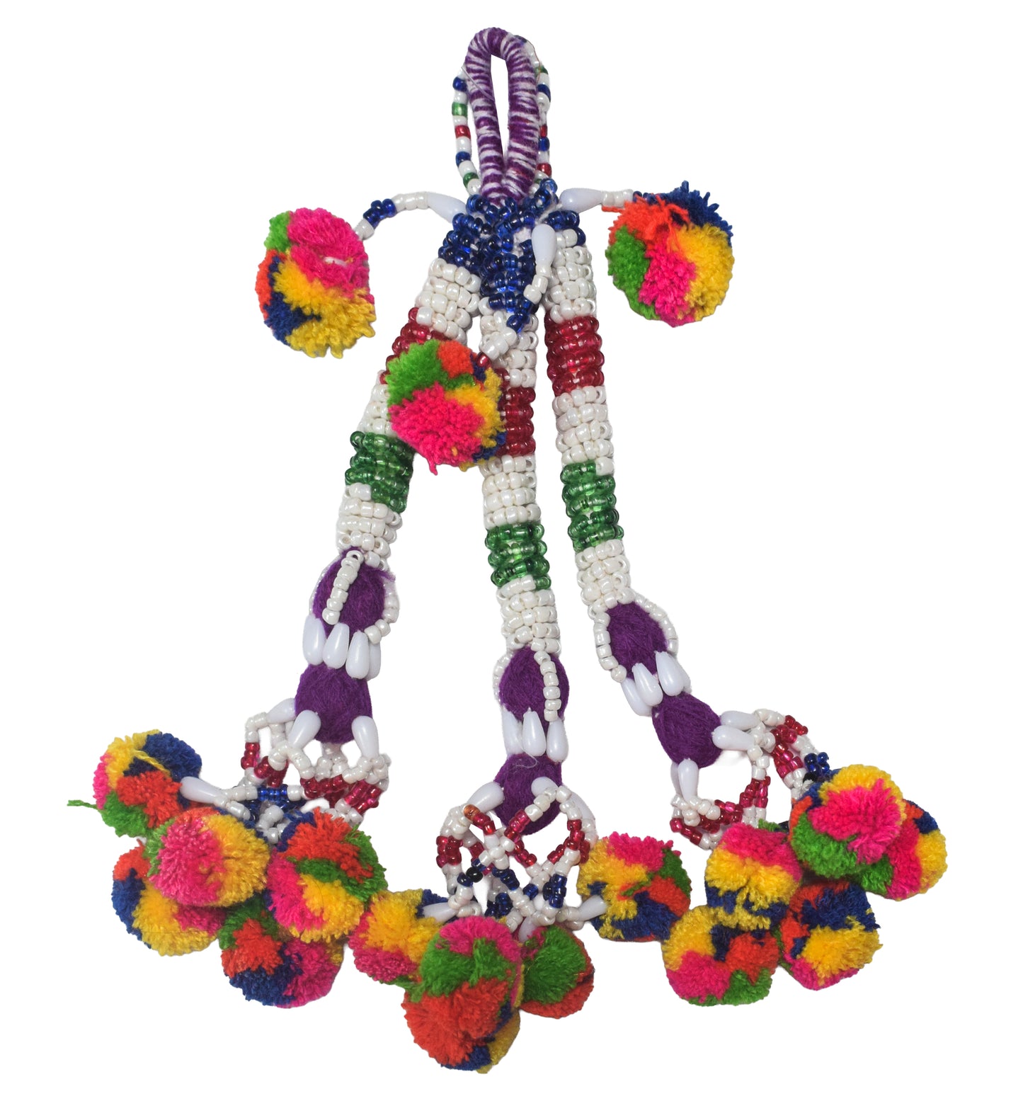 Bead Work Cotton Zhumkha - 20 cms Length - SKU : MD17601B