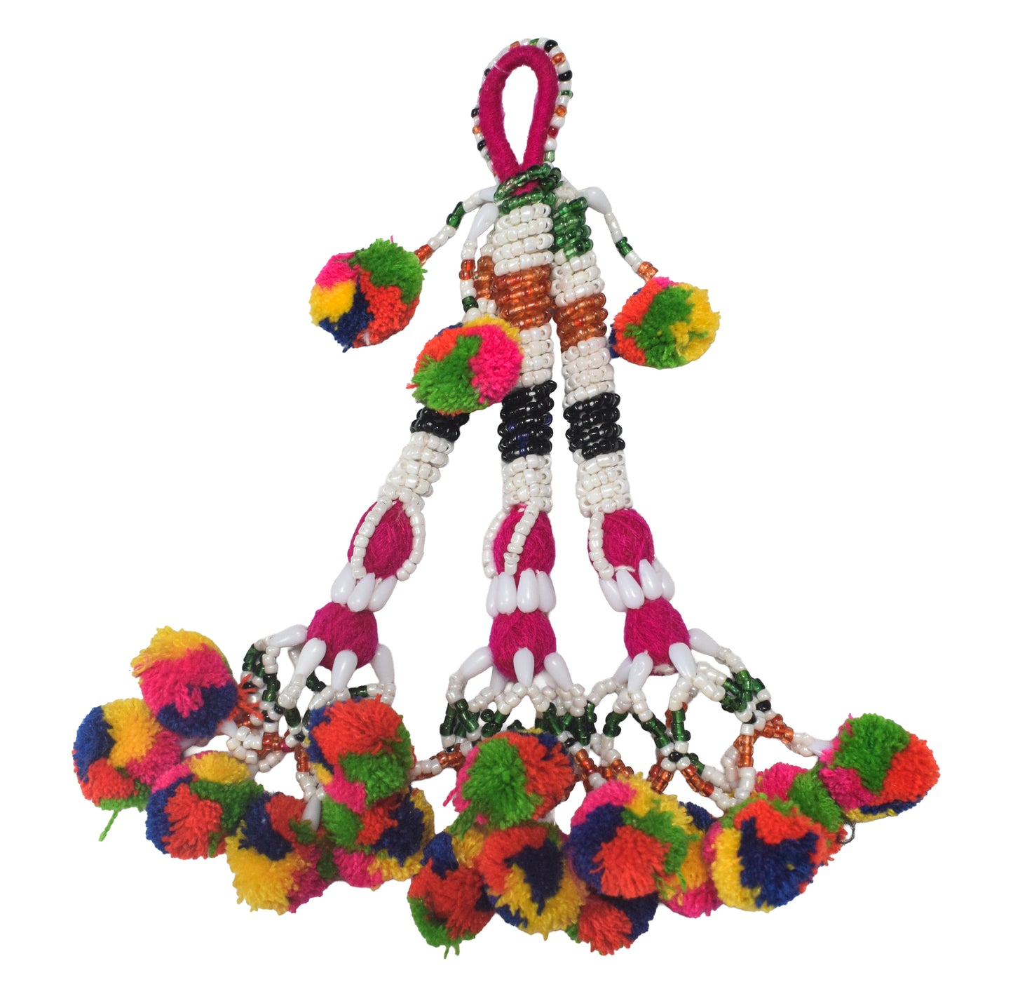 Bead Work Cotton Zhumkha - 20 cms Length - SKU : MD17601G