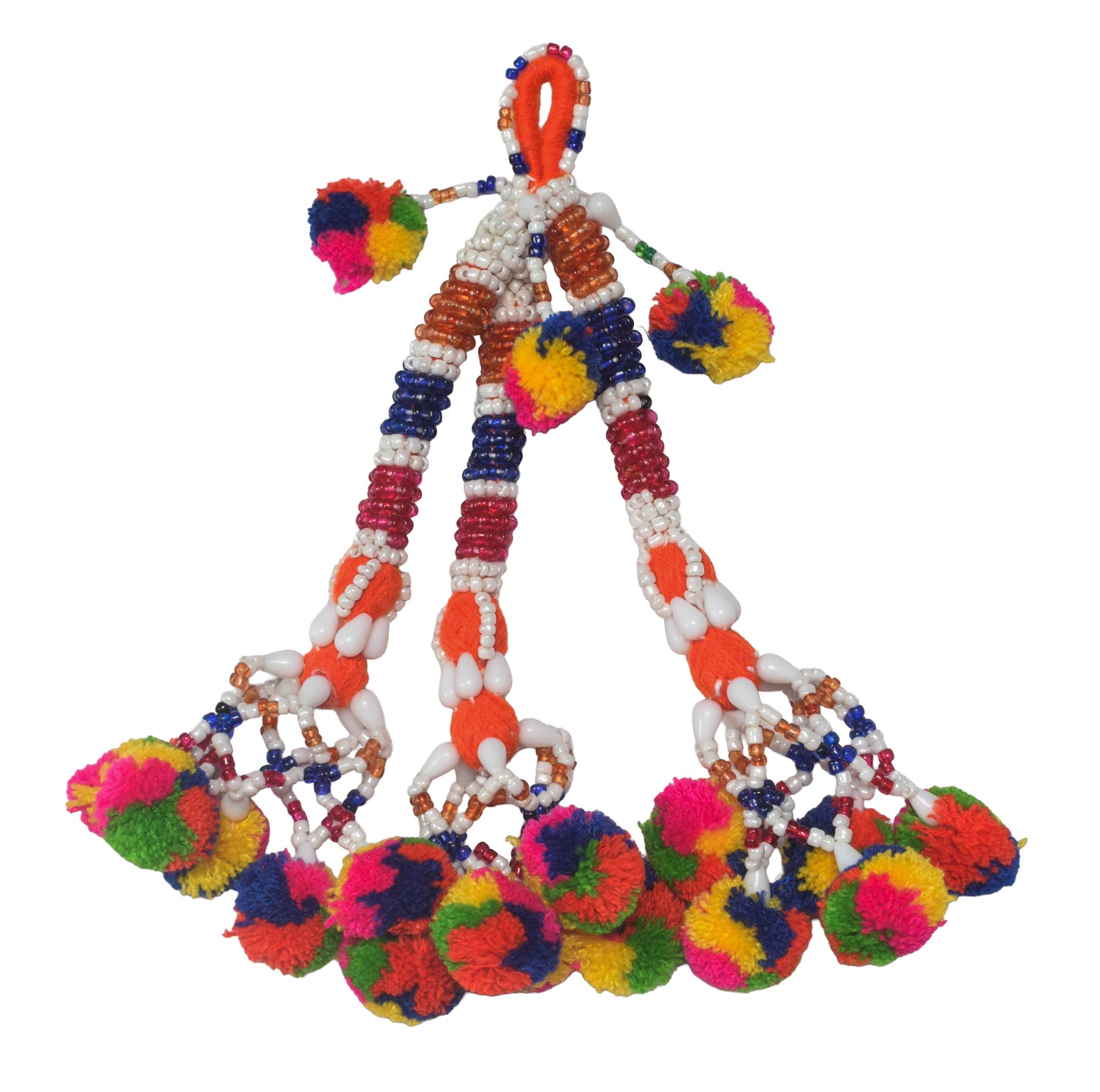 Bead Work Cotton Zhumkha - 20 cms Length - SKU : MD17601H