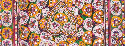 Aahir Work Hand Embroidery Large Wall Decoration - 135 Cms ( 1.35 Mtrs) X 92 Cms