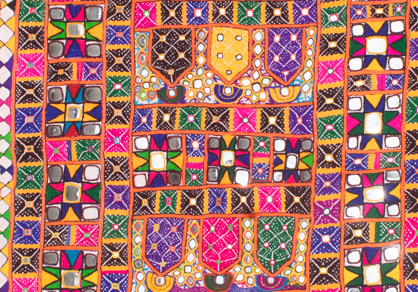 Sakhiyo - Hand Embroidery Work Large Wall Decoration - 120 Cms ( 1.20 Mtrs) X 85 Cms