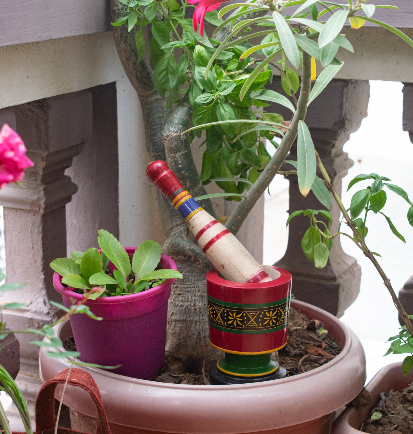 Lacquer Art Wooden Hand Made Haman- Dasta - SKU: WL20601A