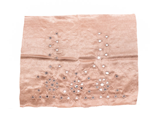 Mirror Work Mashru Silk Hand Embroidered Blouse - Unstitched - 1.2 Mtr Length - SKU: EK18A01I