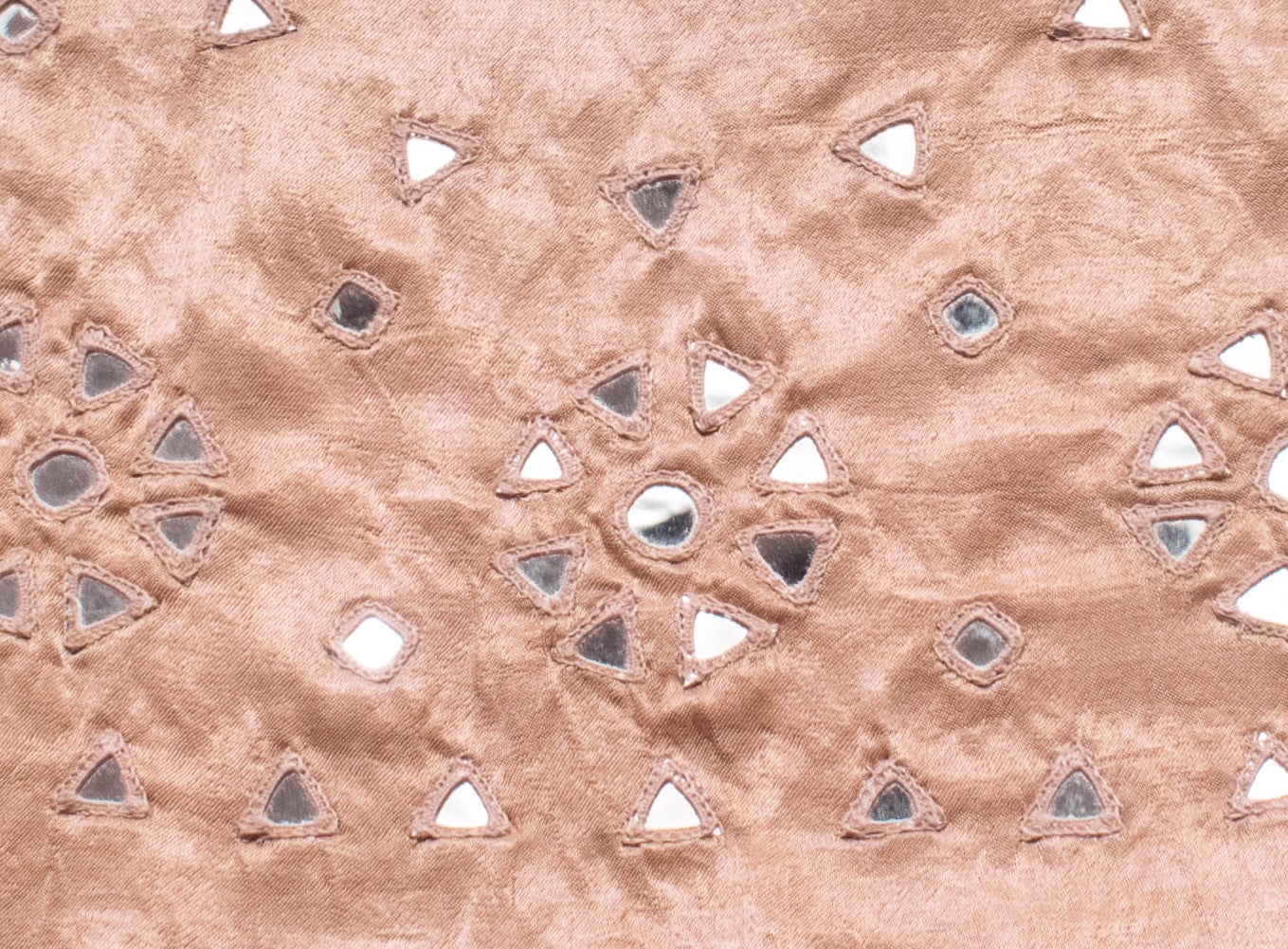 Mirror Work Mashru Silk Hand Embroidered Blouse - Unstitched - 1.2 Mtr Length - SKU: EK18A01I