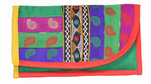Cut Wallet - Neran Work Embroidery and Strip Work