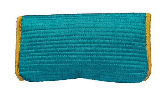 Ahir Work Raw Silk Hand Embroidered Clutch - SKU: 0015