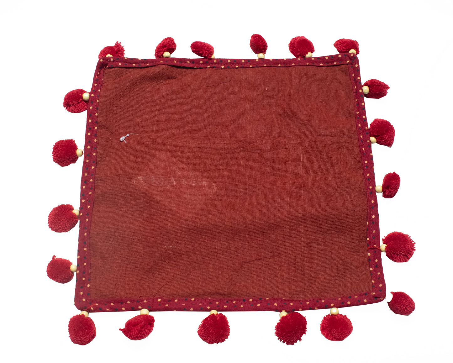 Pakko Work Cotton Small Mirror Work Cushion Cover - SKU: 0010