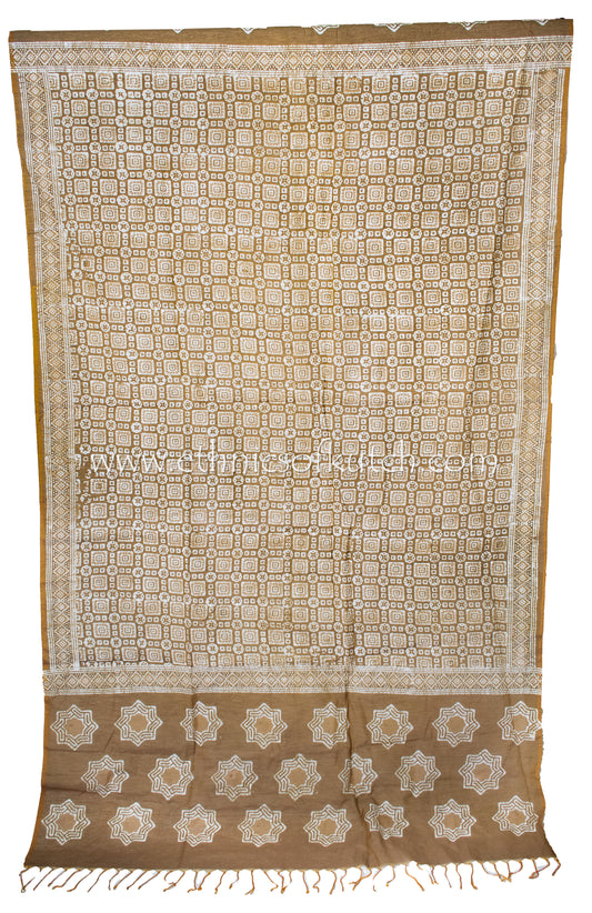 Batik Print Chanderi silk Dupatta