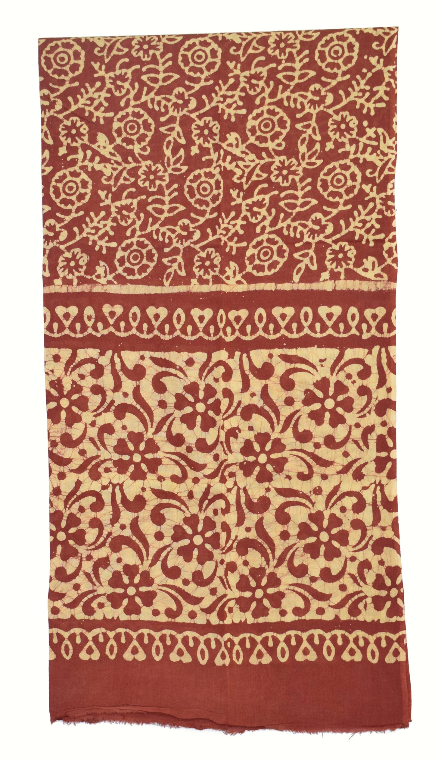 Dupatta-Salwar - Wax Batik - Double Colour - Full Printed